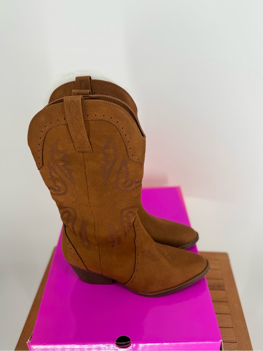 New SUGAR Tammy cognac Western Cowboy Boots for Women size 9 1/2